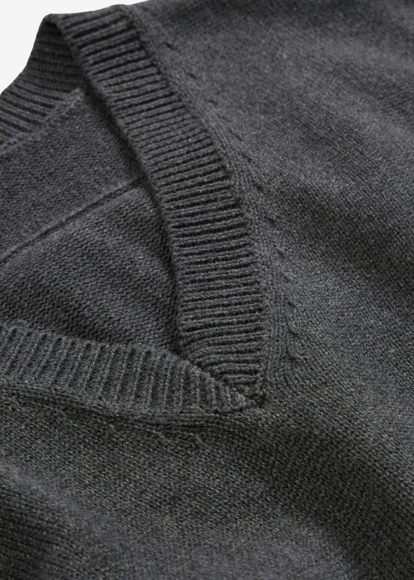 bonprix bonprix Jersey sin mangas de algodón puro Antracita jaspeado