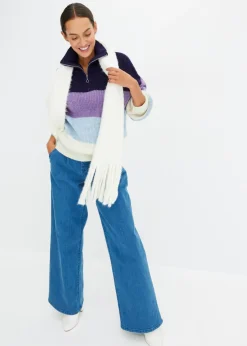 bonprix bonprix Jersey troyer Baya/violeta/lila claro/blanco con rayas Online