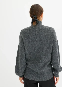 bonprix bonprix Jersey troyer con patrón ajour Gris Best