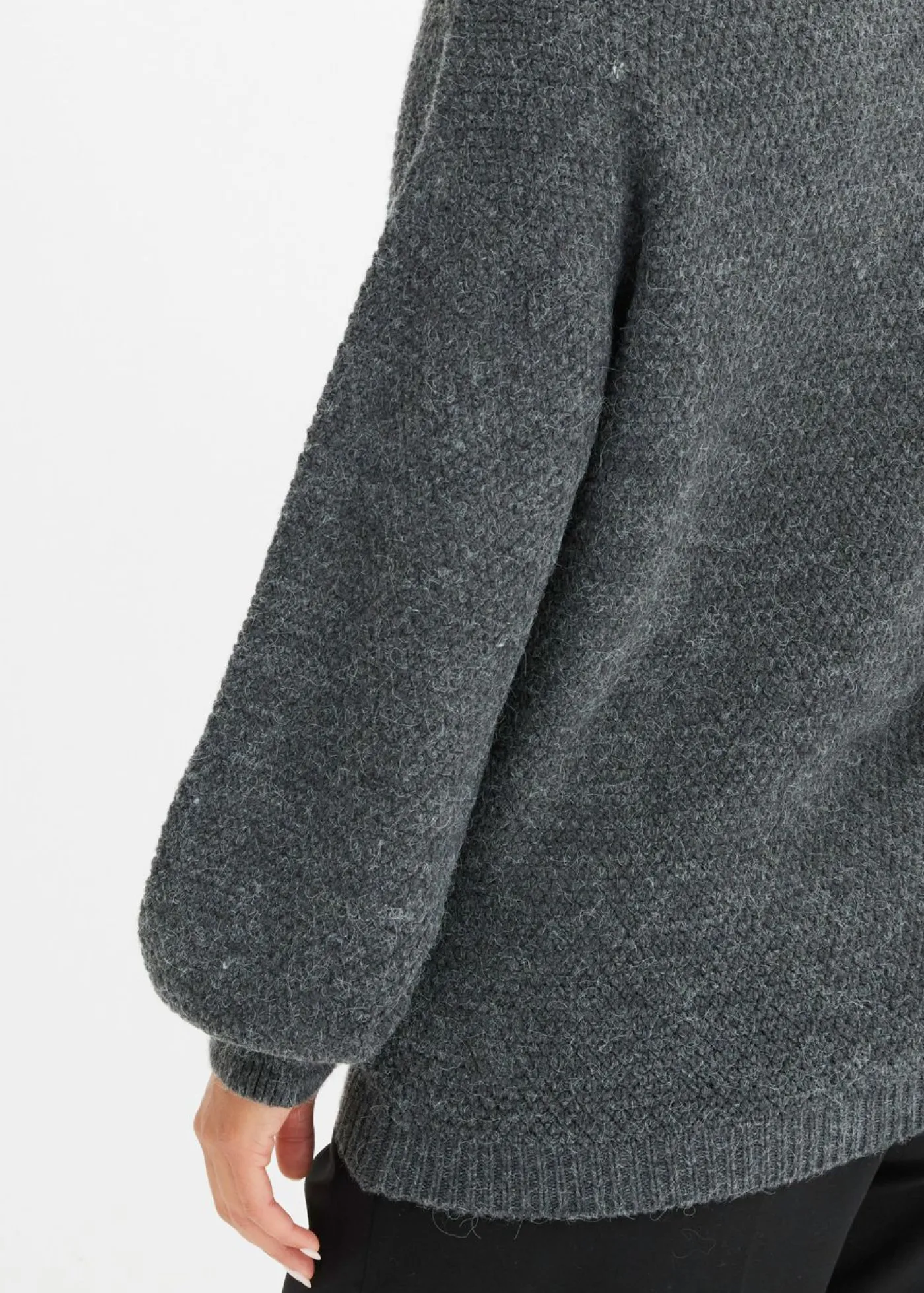 bonprix bonprix Jersey troyer con patrón ajour Gris Best