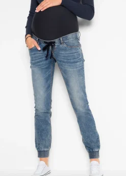 bonprix bonprix Jogger vaquero premamá de algodón orgánico Denim claro desgastado New