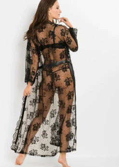 bonprix VENUS Kimono largo Negro Sale