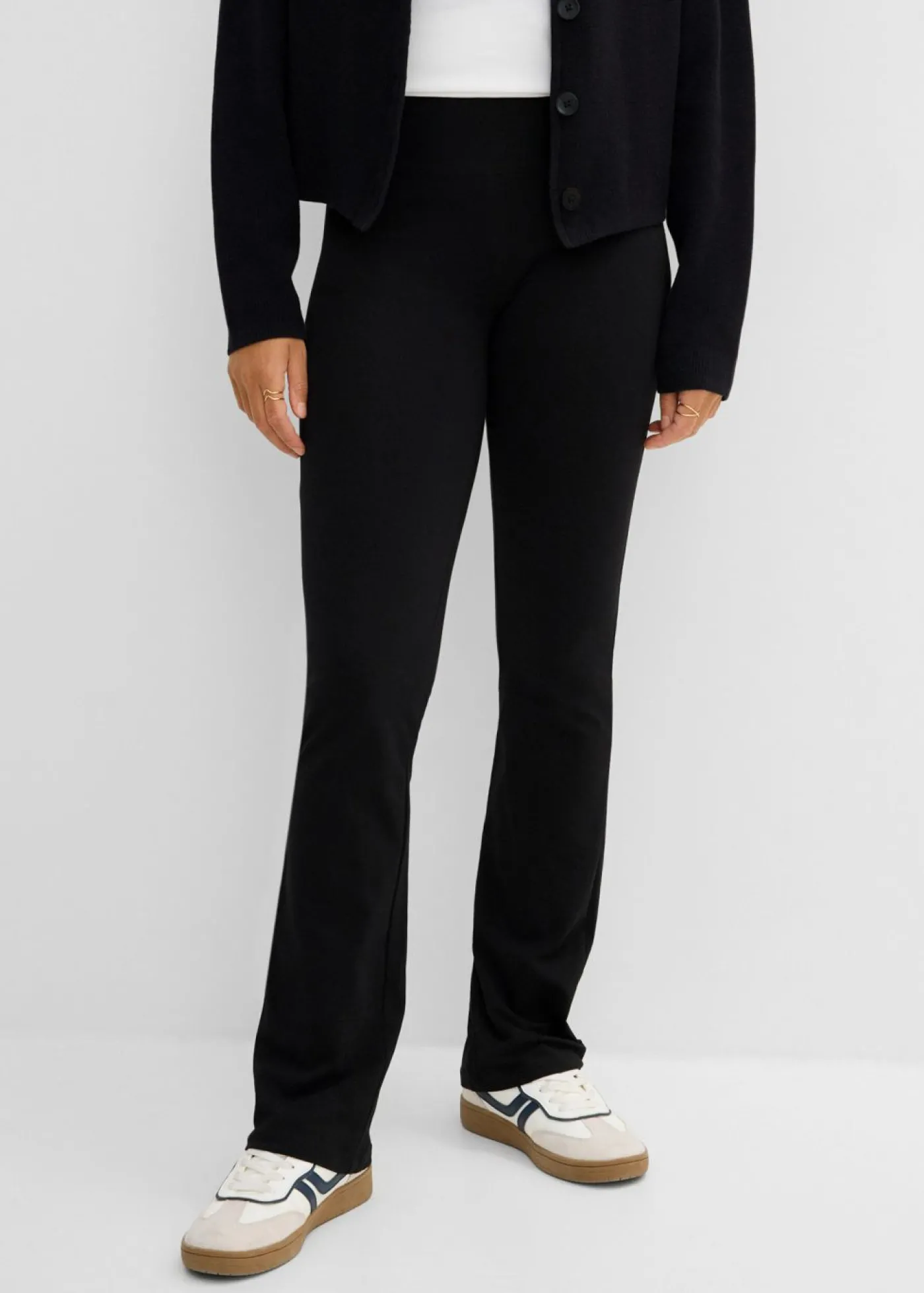 bonprix bonprix Leggings acampanados Negro Sale