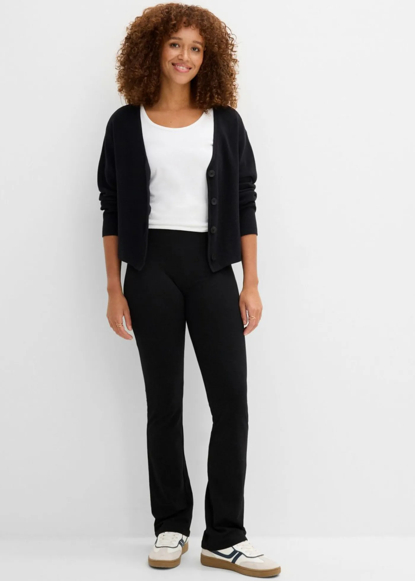 bonprix bonprix Leggings acampanados Negro Sale