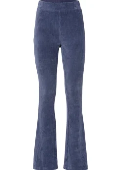 bonprix bonprix Leggings acampanados con aspecto de pana índigo Hot