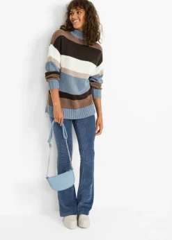 bonprix bonprix Leggings acampanados con aspecto de pana índigo Hot