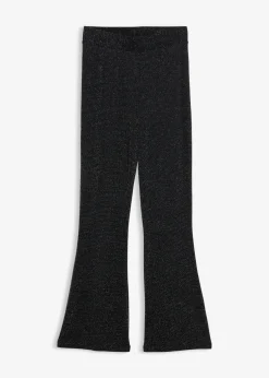 bonprix bonprix Leggings acampanados con purpurina Negro Discount