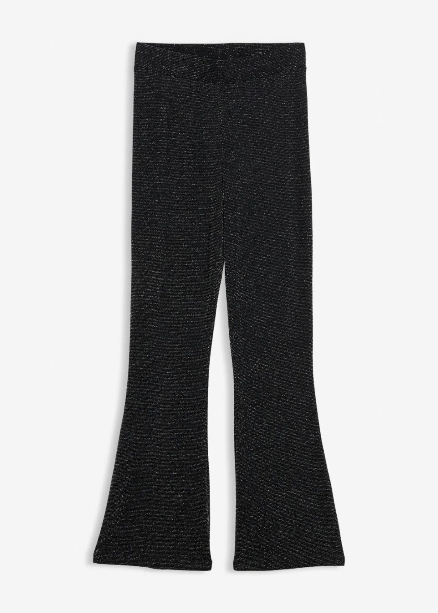 bonprix bonprix Leggings acampanados con purpurina Negro Discount