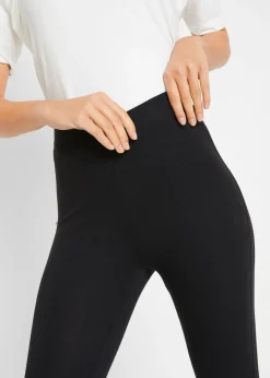 bonprix bonprix Leggings capri con cinturilla cómoda Negro New