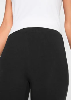 bonprix bonprix Leggings capri de corte ajustado (2 unidades) Negro Outlet