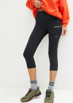 bonprix bonprix Leggings capri, de secado rápido Negro New