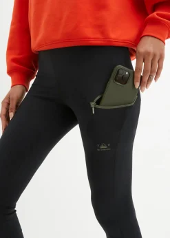 bonprix bonprix Leggings capri, de secado rápido Negro New