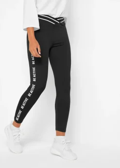 bonprix bonprix Leggings capri de secado rápido Negro Outlet