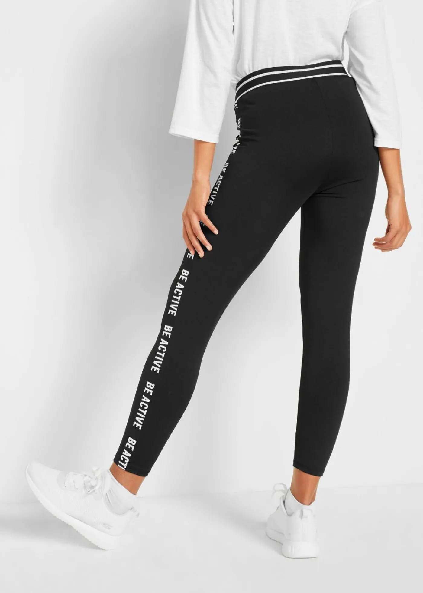 bonprix bonprix Leggings capri de secado rápido Negro Outlet