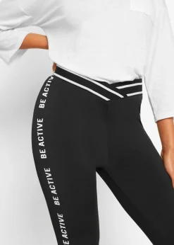 bonprix bonprix Leggings capri de secado rápido Negro Outlet