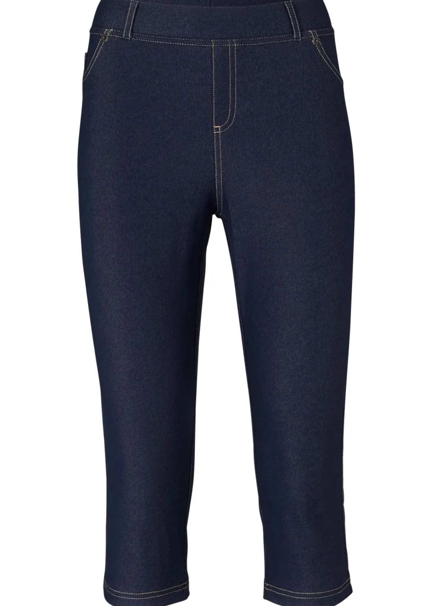 bonprix bonprix Leggings capri efecto vaquero Azul Sale