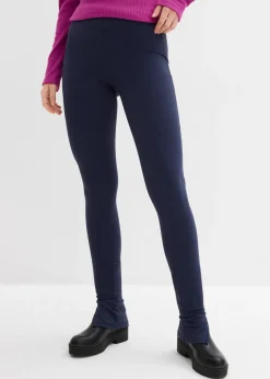 bonprix bonprix Leggings con costura rasgada Azul marino New