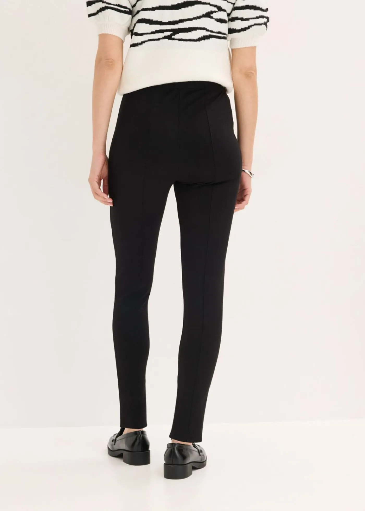 bonprix bonprix Leggings de cómodo Punto di Roma Negro Sale