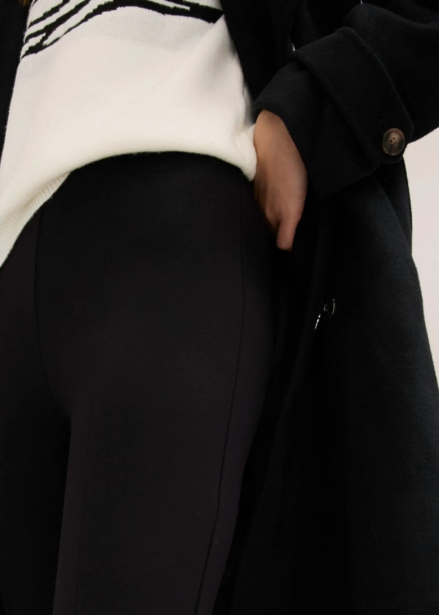 bonprix bonprix Leggings de cómodo Punto di Roma Negro Sale