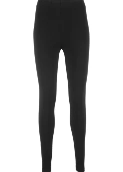 bonprix bonprix Leggings de mezcla de algodón Negro