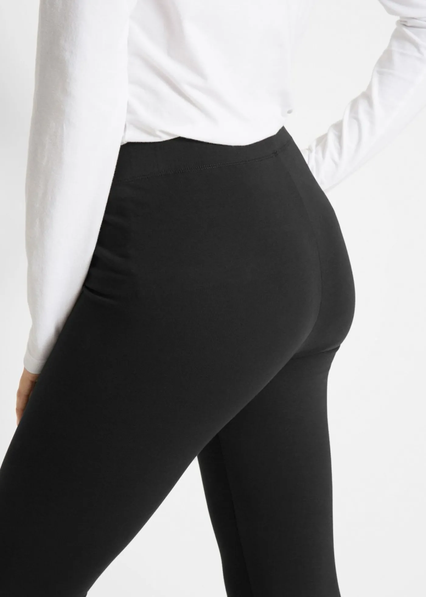 bonprix bonprix Leggings de mezcla de algodón Negro