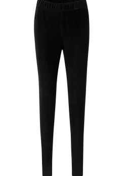 bonprix bonprix Leggings de pana fina con cintura ancha y cómoda Negro Best