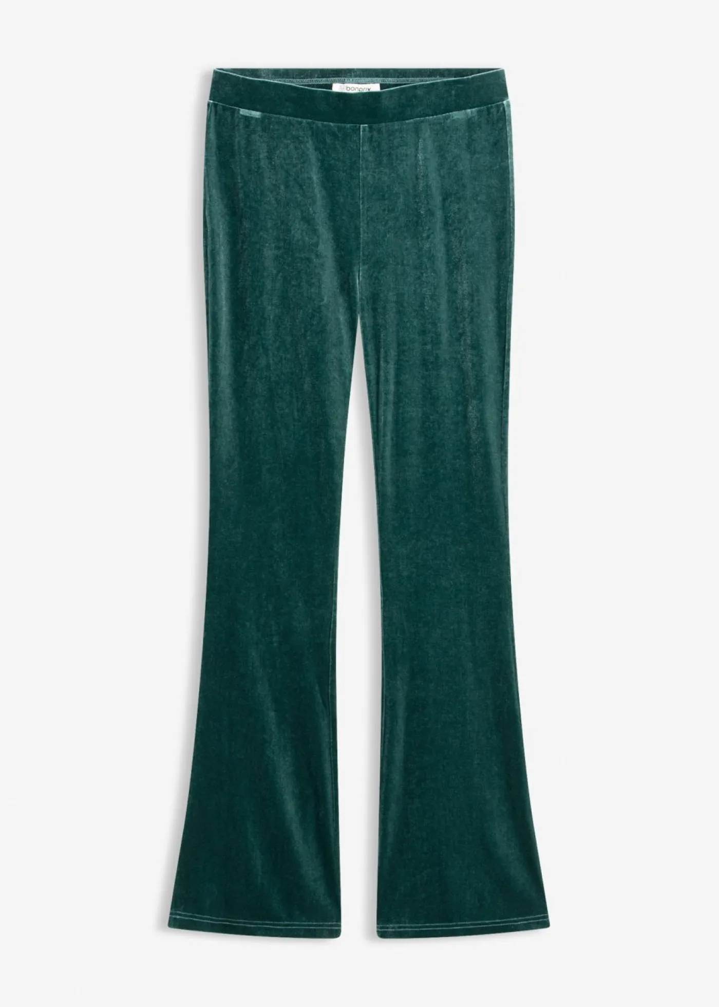 bonprix bonprix Leggings de terciopelo suave Verde intenso Online