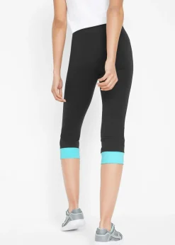 bonprix bonprix Leggings deportivos capri Negro Sale