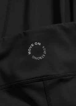 bonprix bonprix Leggings deportivos cómodos con pernera recta y material de secado rápido Negro Sale