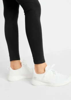 bonprix bonprix Leggings deportivos con falda, hasta el tobillo Negro con estampado gráfico Discount
