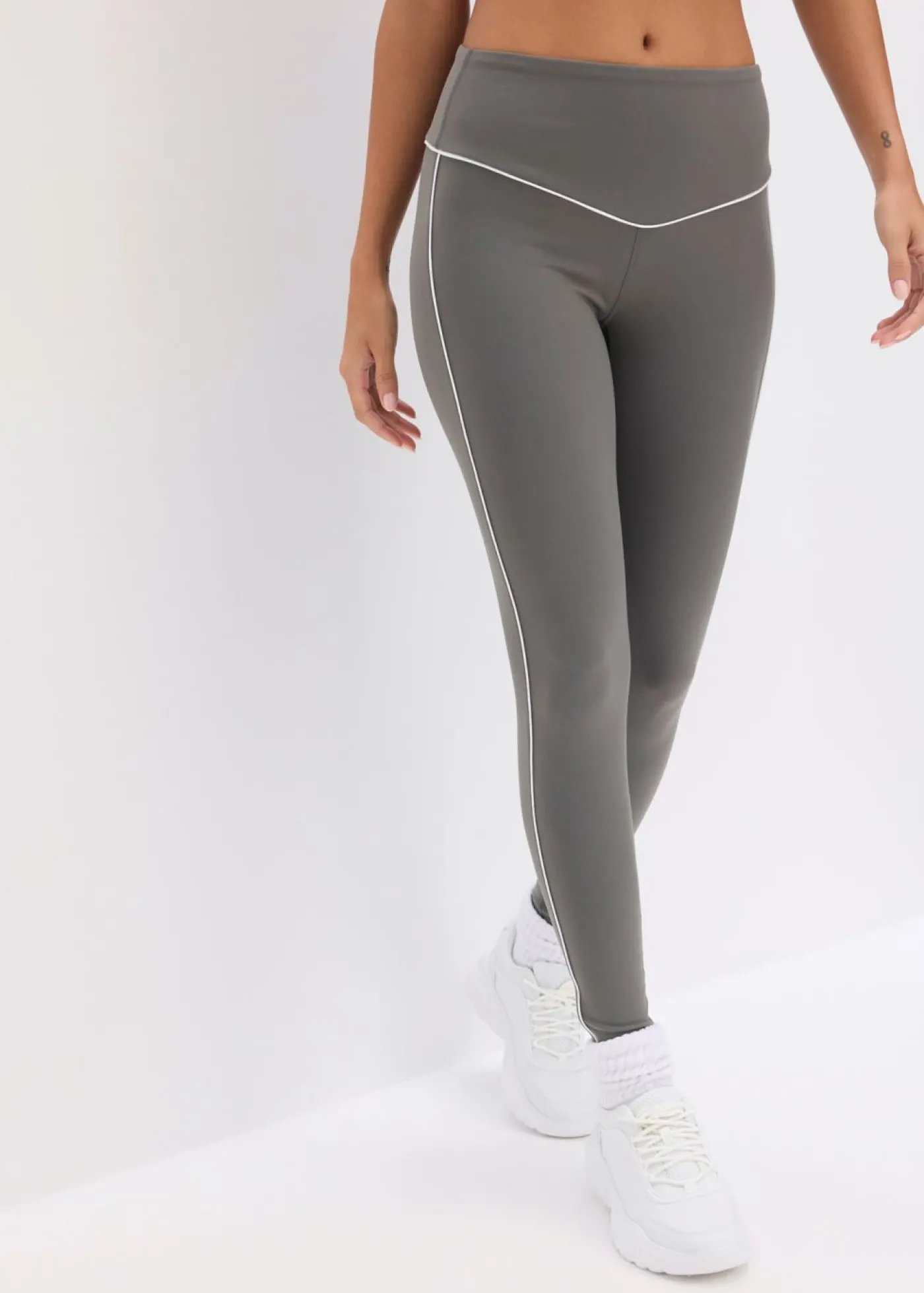 bonprix bonprix Leggings deportivos de algodón resistente granito Hot
