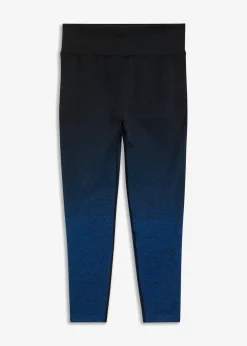 bonprix bonprix Leggings deportivos de material de secado rápido sin costuras con degradado cromático azul horizonte-azul faro-negro Clearance