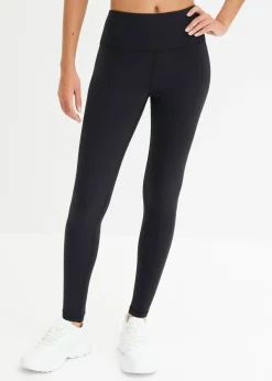 bonprix bonprix Leggings deportivos ligeros con cinturilla cómoda Negro New
