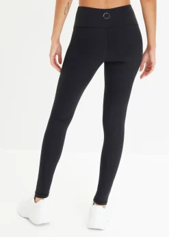 bonprix bonprix Leggings deportivos ligeros con cinturilla cómoda Negro New