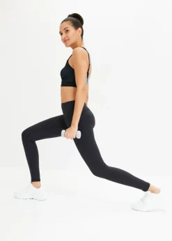 bonprix bonprix Leggings deportivos ligeros con cinturilla cómoda Negro New