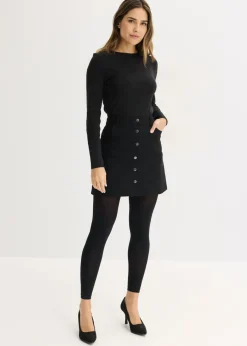 bonprix bonprix Leggings finos de 50 den con cinturilla cómoda (2 unidades) Negro Outlet