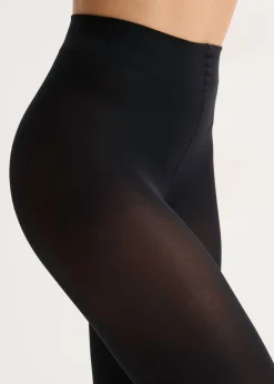 bonprix bonprix Leggings finos de 50 den con cinturilla cómoda (2 unidades) Negro Outlet