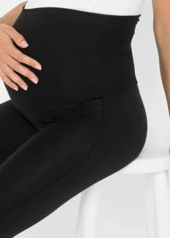 bonprix bonprix Leggings premamá de algodón orgánico Negro Discount