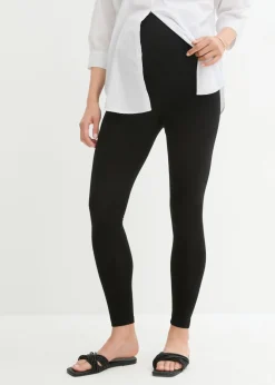 bonprix bonprix Leggings premamá de algodón orgánico (2 unidades) Negro-negro Hot