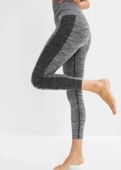 bonprix bonprix Leggings sin costuras con gran efecto reductor de barriga Antracita jaspeado New