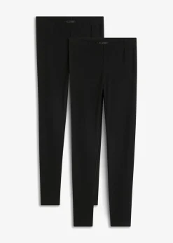 bonprix bonprix Leggings tobilleros (2 unidades) Negro Discount