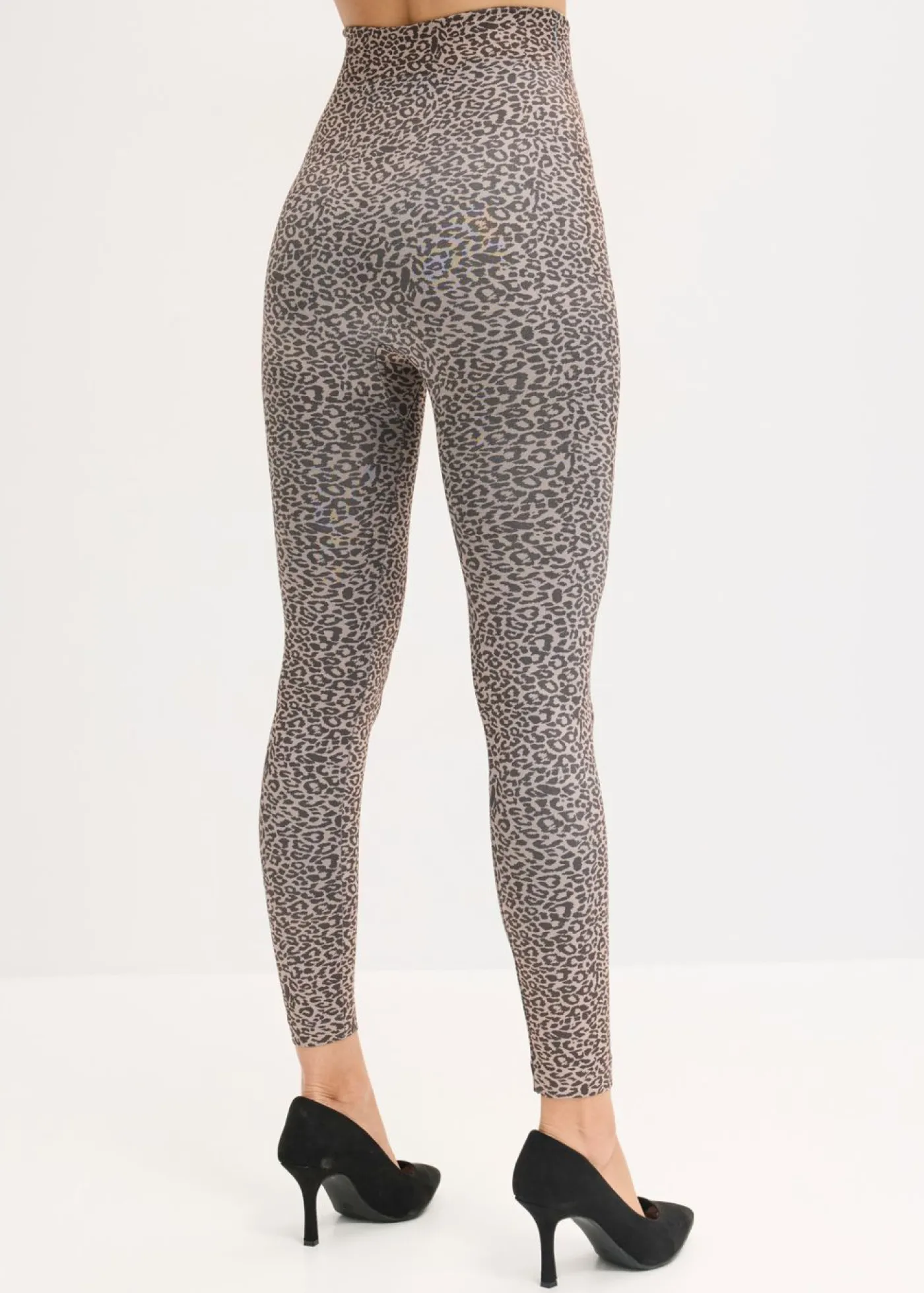 bonprix bonprix Leggings térmicos estampado leo marrón-negro Hot
