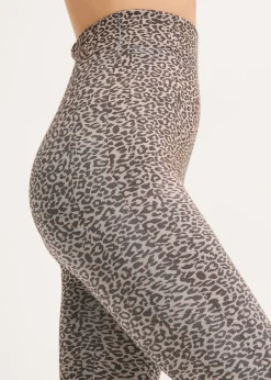 bonprix bonprix Leggings térmicos estampado leo marrón-negro Hot