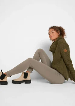 bonprix bonprix Leggings térmicos con cinturilla cómoda oliva pálido Discount