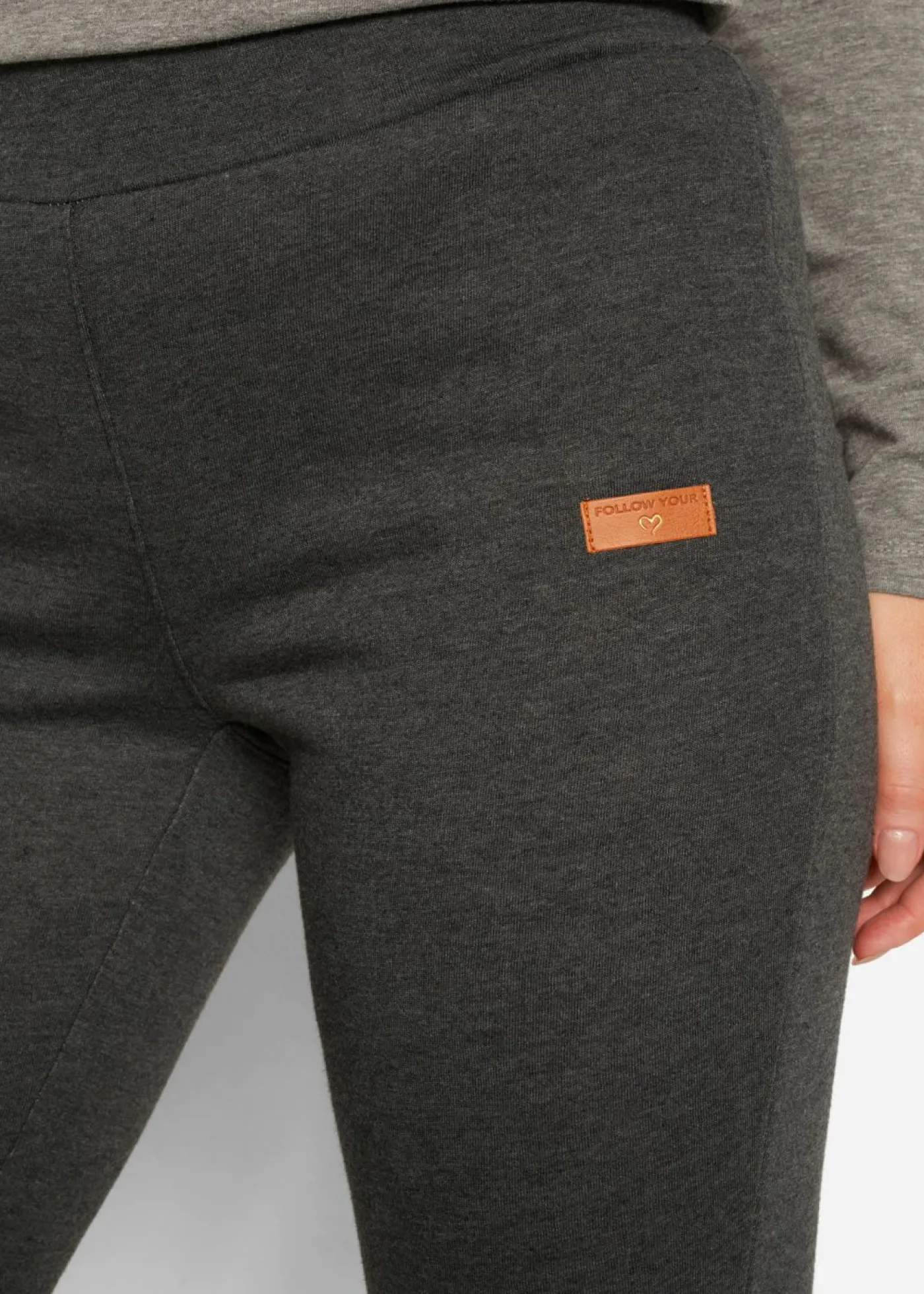 bonprix bonprix Leggings térmicos con forro polar Antracita jaspeado New