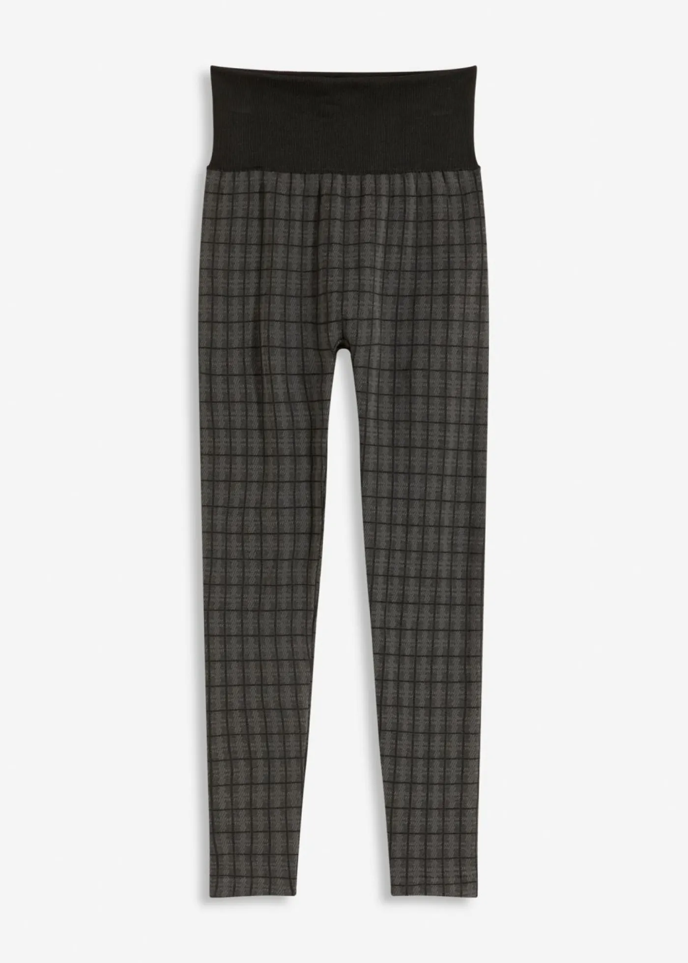 bonprix bonprix Leggings térmicos con interior suave Negro de cuadros Outlet