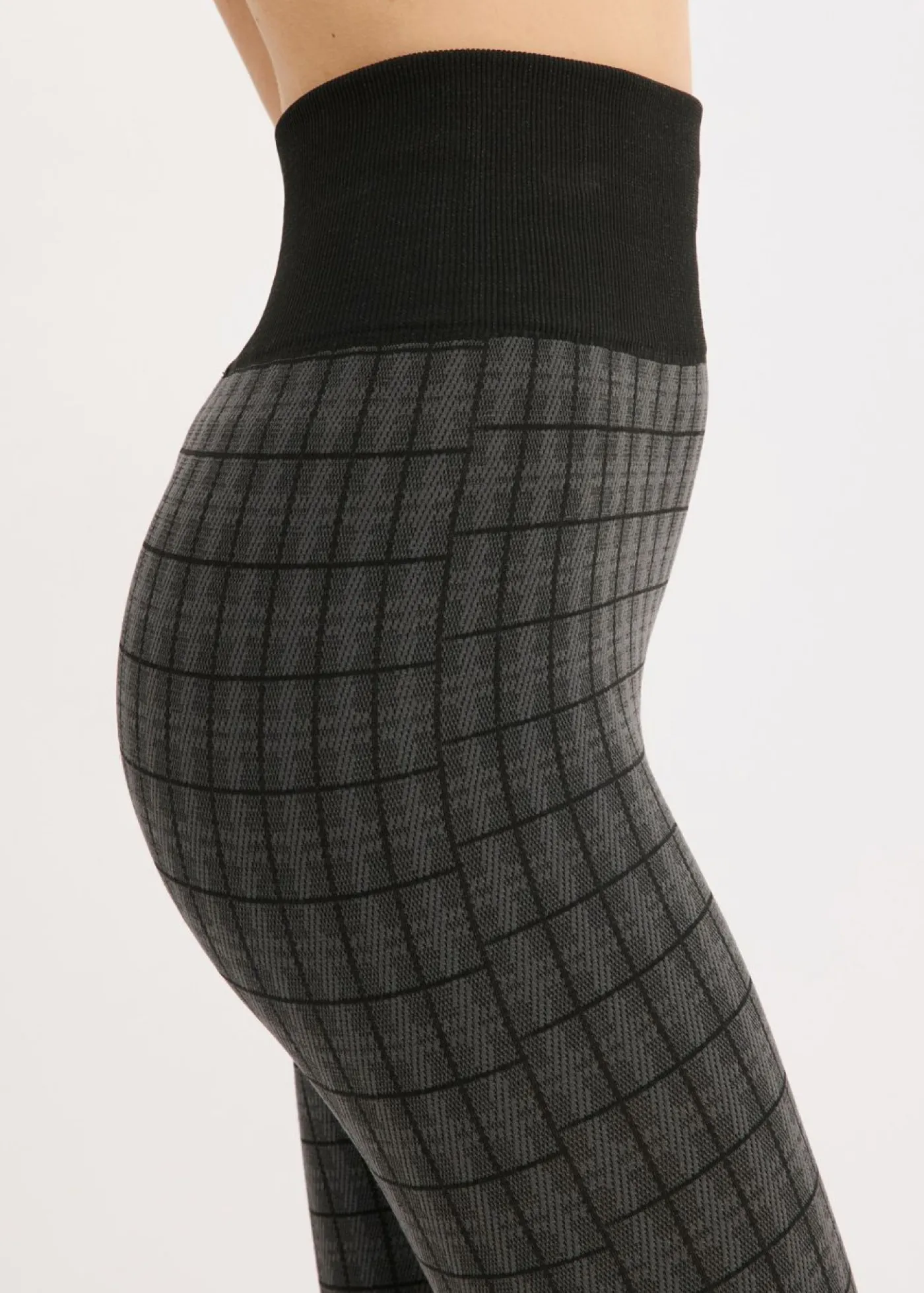 bonprix bonprix Leggings térmicos con interior suave Negro de cuadros Outlet