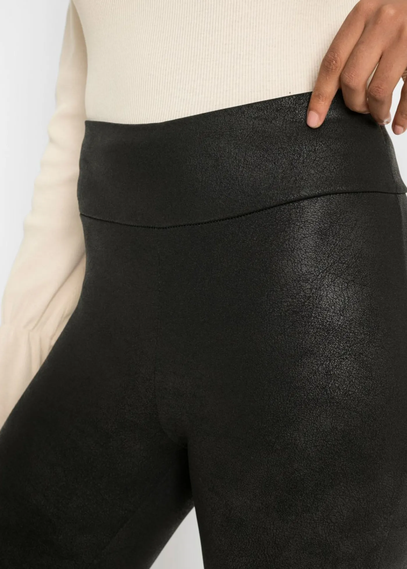 bonprix bonprix Leggings térmicos con revestimiento Negro Sale