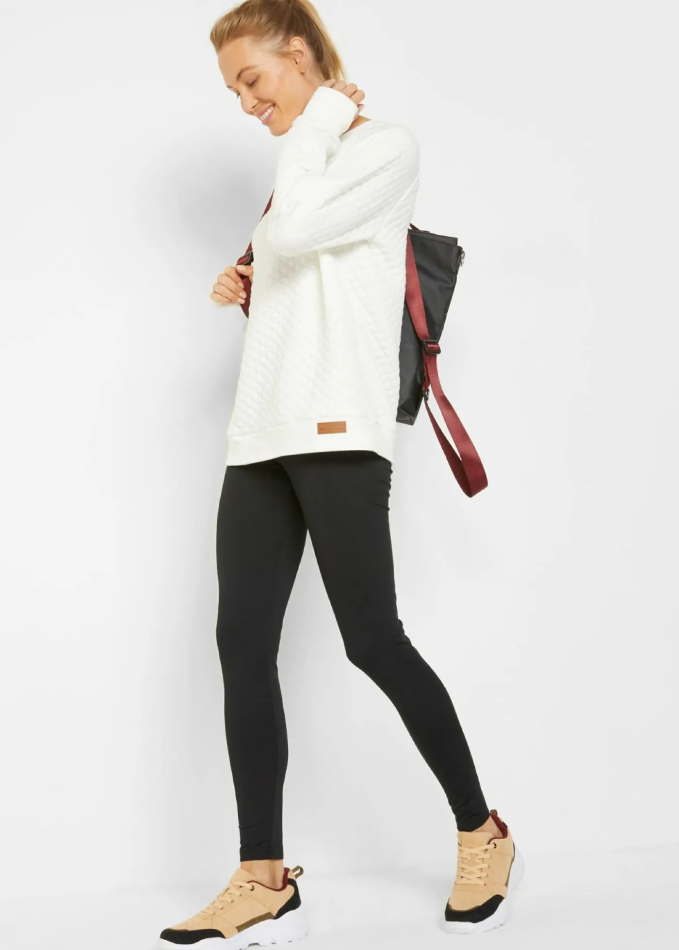 bonprix bonprix Leggings térmicos hasta el tobillo con bolsillo Negro Sale