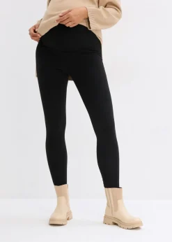 bonprix bonprix Leggings térmicos premamá con corte slim Negro Best